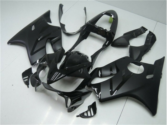 Brilhante Preto Fosco Carenagem Moto Honda CBR 600 F4i 01-03 Brilhante Preto Fosco Carenagem Moto Honda CBR 600 F4i 01-03