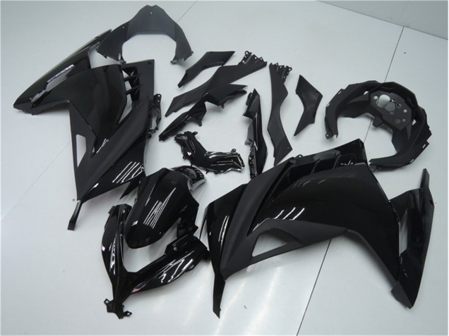 Brilhante Preto Fosco Carenagem Moto Kawasaki EX300 13-16