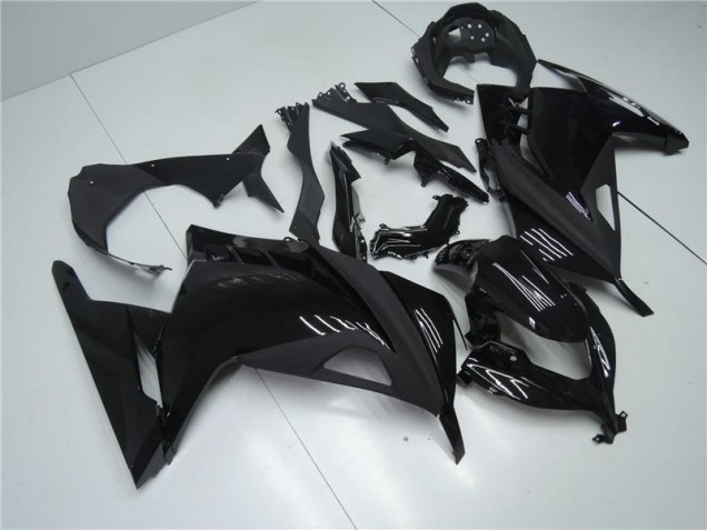 Brilhante Preto Fosco Carenagem Moto Kawasaki EX300 13-16