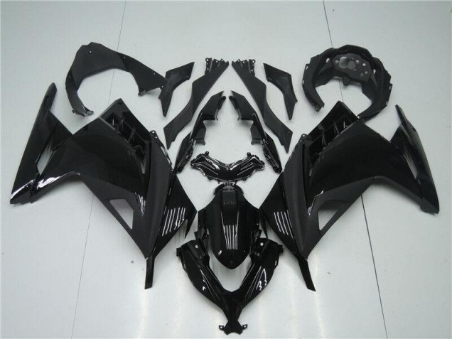 Brilhante Preto Fosco Carenagem Moto Kawasaki EX300 13-16