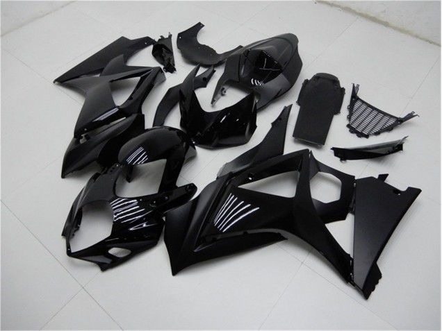 Brilhante Preto Fosco Carenagem Moto Suzuki GSXR 1000 K7 07-08 Brilhante Preto Fosco Carenagem Moto Suzuki GSXR 1000 K7 07-08