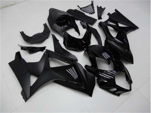 Brilhante Preto Fosco Carenagem Moto Suzuki GSXR 1000 K7 07-08 Brilhante Preto Fosco Carenagem Moto Suzuki GSXR 1000 K7 07-08