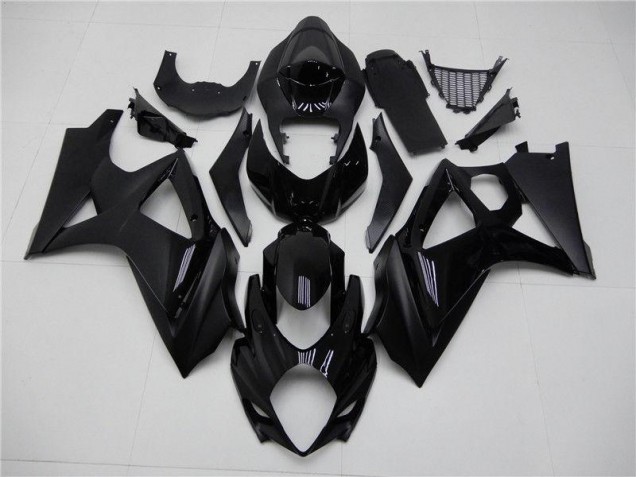 Brilhante Preto Fosco Carenagem Moto Suzuki GSXR 1000 K7 07-08 Brilhante Preto Fosco Carenagem Moto Suzuki GSXR 1000 K7 07-08