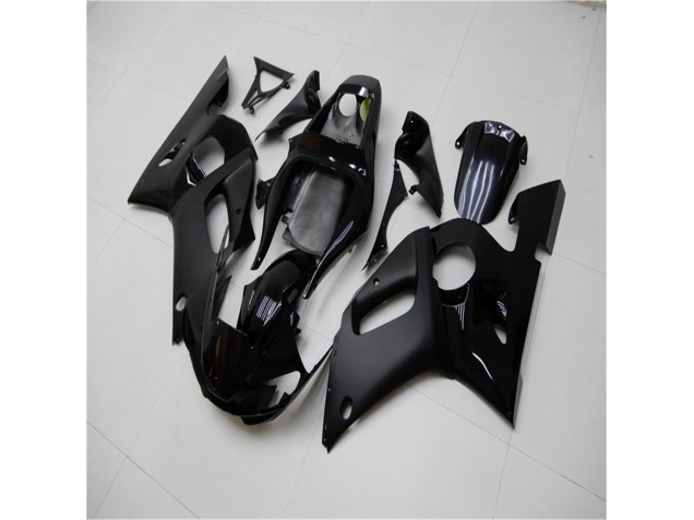 Brilhante Preto Fosco Carenagem Moto Yamaha R6 03-05 Brilhante Preto Fosco Carenagem Moto Yamaha R6 03-05