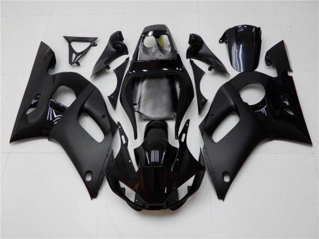 Brilhante Preto Fosco Carenagem Moto Yamaha R6 03-05 Brilhante Preto Fosco Carenagem Moto Yamaha R6 03-05
