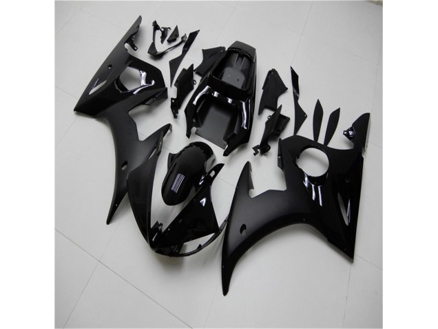 Brilhante Preto Fosco Carenagem Moto Yamaha R6 03-05 Brilhante Preto Fosco Carenagem Moto Yamaha R6 03-05