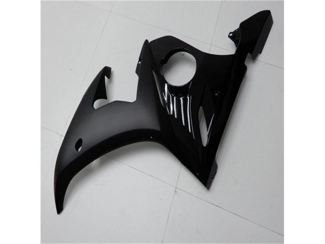 Brilhante Preto Fosco Carenagem Moto Yamaha R6 03-05 Brilhante Preto Fosco Carenagem Moto Yamaha R6 03-05