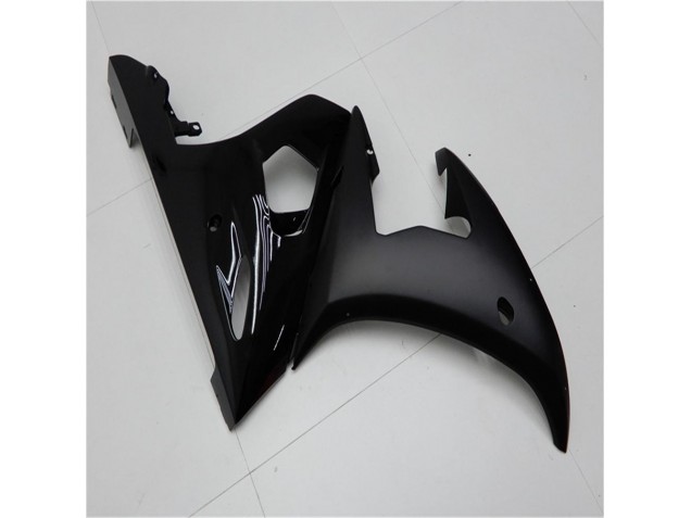 Brilhante Preto Fosco Carenagem Moto Yamaha R6 03-05 Brilhante Preto Fosco Carenagem Moto Yamaha R6 03-05