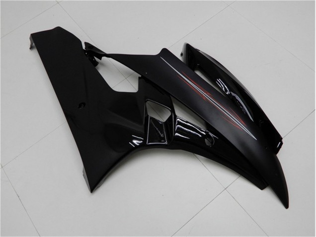 Brilhante Preto Fosco Carenagem Moto Yamaha R6 06-07 Brilhante Preto Fosco Carenagem Moto Yamaha R6 06-07