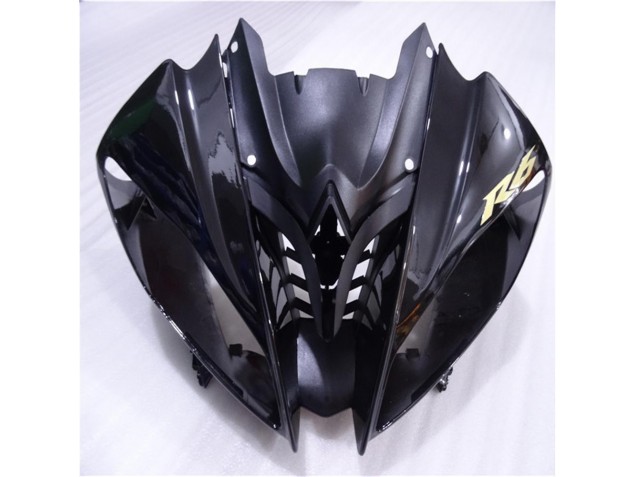 Brilhante Preto Fosco Carenagem Moto Yamaha R6 08-16 Brilhante Preto Fosco Carenagem Moto Yamaha R6 08-16