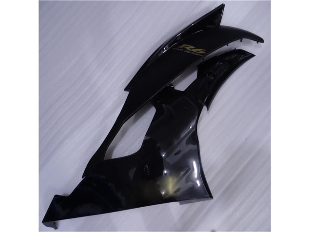Brilhante Preto Fosco Carenagem Moto Yamaha R6 08-16 Brilhante Preto Fosco Carenagem Moto Yamaha R6 08-16