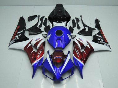 Burgundy & Azul Carenagem Moto Honda CBR 1000RR 06-07