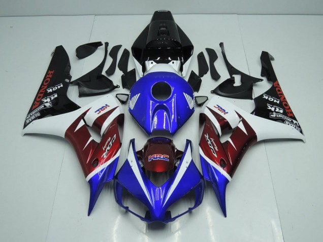 Burgundy & Azul Carenagem Moto Honda CBR 1000RR 06-07 Burgundy & Azul Carenagem Moto Honda CBR 1000RR 06-07