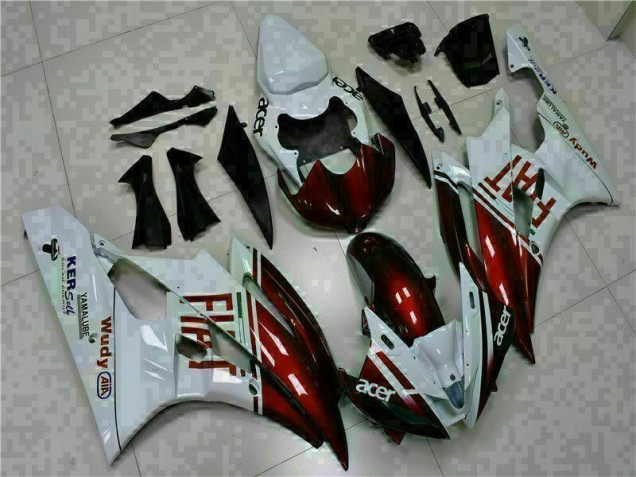 Castanho Branco Carenagem Moto Yamaha R6 06-07 Castanho Branco Carenagem Moto Yamaha R6 06-07