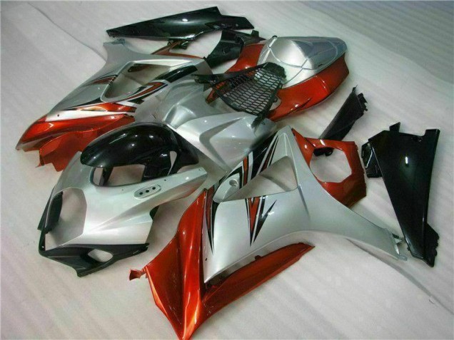 Castanho Prata Carenagem Moto Suzuki GSXR 1000 K7 07-08 Castanho Prata Carenagem Moto Suzuki GSXR 1000 K7 07-08