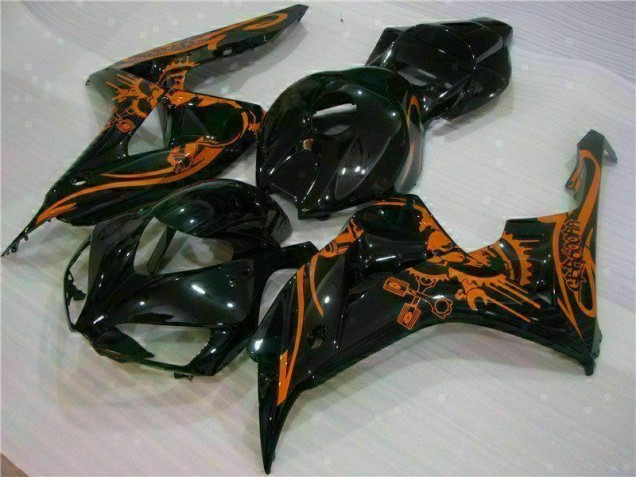 Castanho Preto Carenagem Moto Honda CBR 1000RR 06-07 Castanho Preto Carenagem Moto Honda CBR 1000RR 06-07