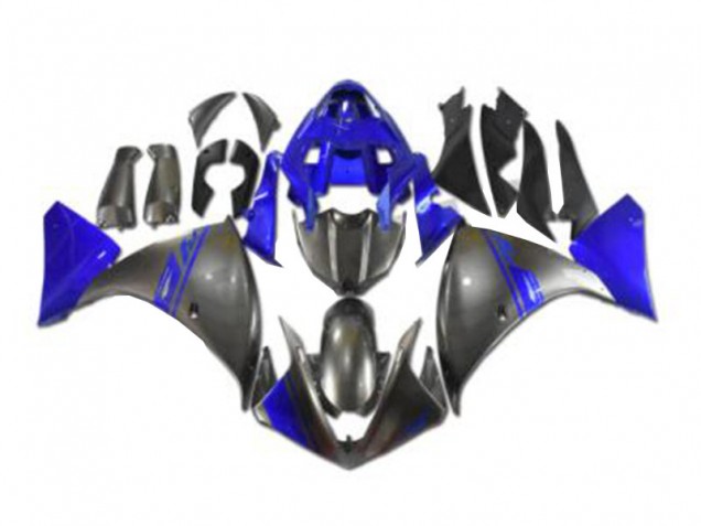 Cinzento Azul Carenagem Moto Yamaha R1 12-14 Cinzento Azul Carenagem Moto Yamaha R1 12-14
