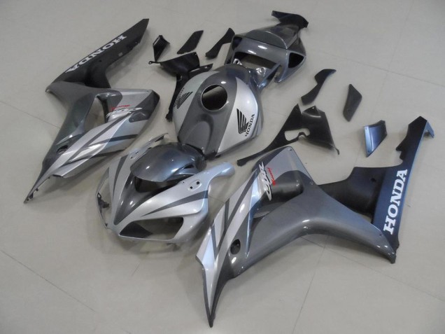 Cinzento Prata & Preto Fosco Carenagem Moto Honda CBR 1000RR 06-07 Cinzento Prata & Preto Fosco Carenagem Moto Honda CBR 1000RR 06-07