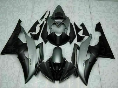 Cinzento Preto Abs Carenagem Moto Yamaha R6 08-16