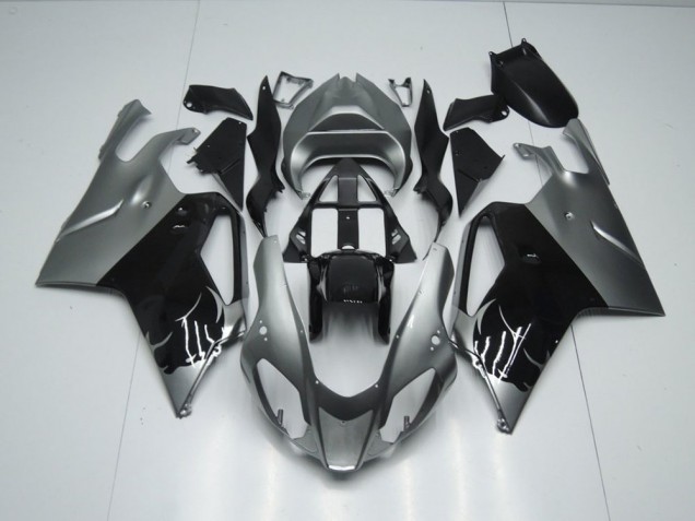 Cinzento & Preto Carenagem Moto Aprilia RSV 1000 03-06 Cinzento & Preto Carenagem Moto Aprilia RSV 1000 03-06