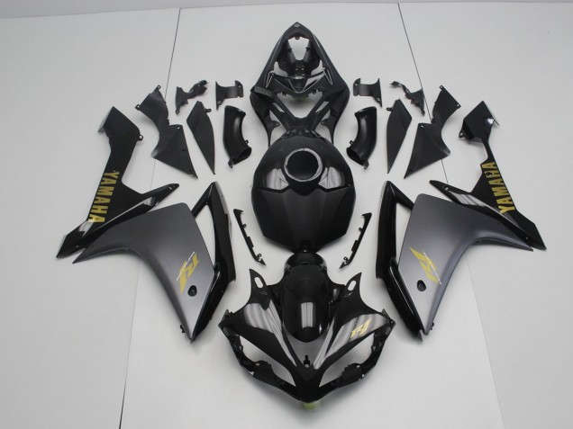 Cinzento Preto Carenagem Moto Yamaha R1 07-08 Cinzento Preto Carenagem Moto Yamaha R1 07-08