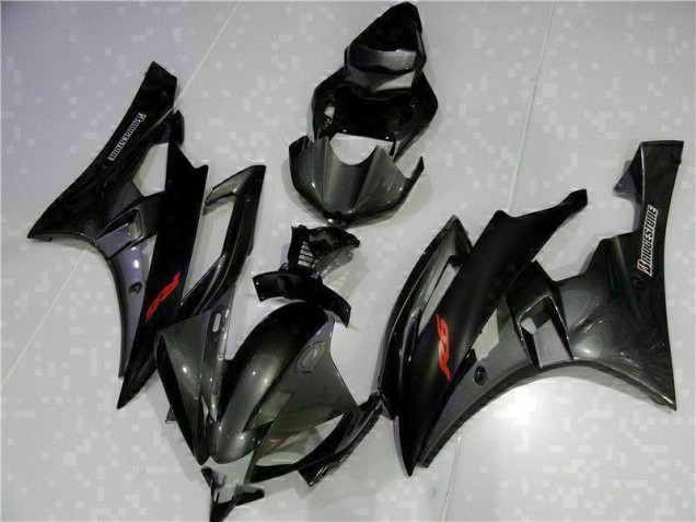Cinzento Preto Kit Carenagem Moto Yamaha R6 06-07