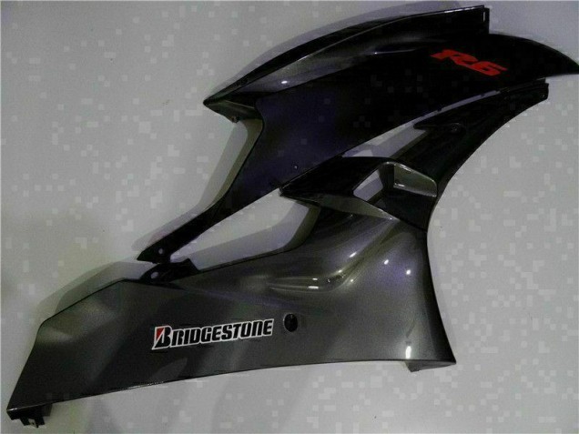Cinzento Preto Kit Carenagem Moto Yamaha R6 06-07