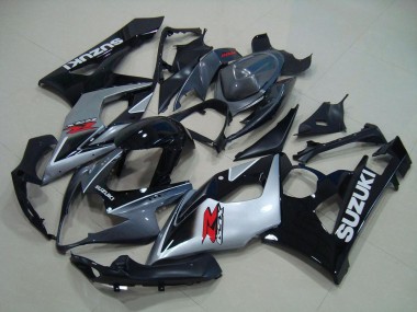 Cinzento Preto Prata Carenagem Moto Suzuki GSXR 1000 K5 05-06