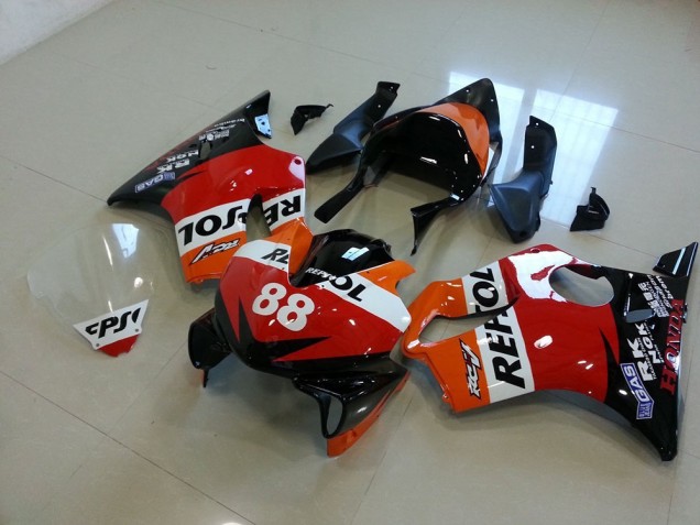 Corrida Repsol 88 Carenagem Moto Honda CBR 600 F4i 01-03 Corrida Repsol 88 Carenagem Moto Honda CBR 600 F4i 01-03
