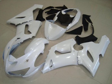 Dark Branco Pérola Carenagem Moto Kawasaki ZX6R 05-06