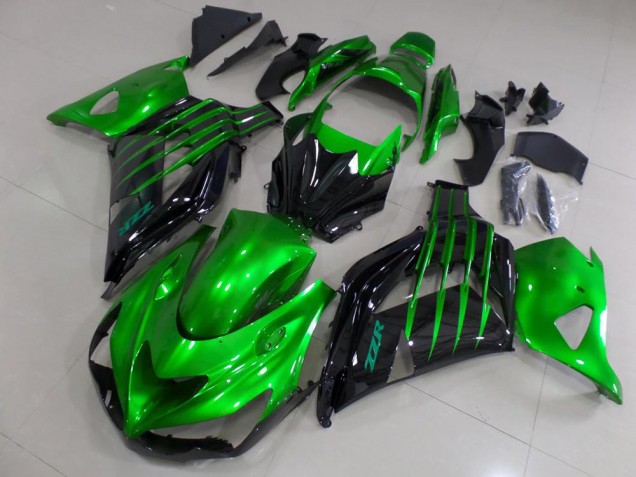 Doce Verde & Preto Carenagem Moto Kawasaki ZX14R ZZR 1400 12-21 Doce Verde & Preto Carenagem Moto Kawasaki ZX14R ZZR 1400 12-21
