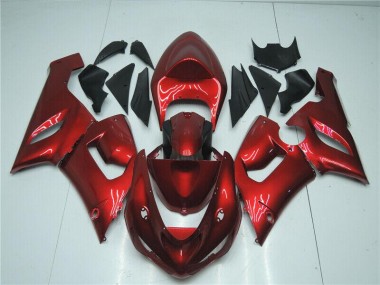 Doce Vermelho Carenagem Moto Kawasaki ZX6R 05-06
