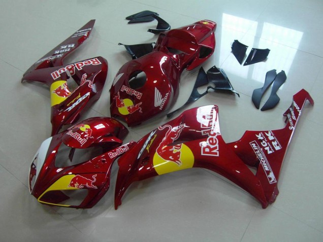 Doce Vermelho Red Bull Carenagem Moto Honda CBR 1000RR 06-07 Doce Vermelho Red Bull Carenagem Moto Honda CBR 1000RR 06-07