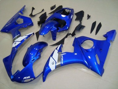 Estilo OEM Azul Carenagem Moto Yamaha R6 03-05
