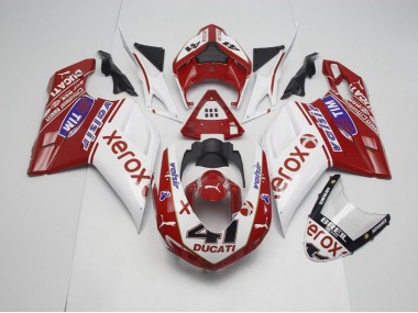 Estilo OEM Xerox & 41 Carenagem Moto Ducati 848 1098 1198 07-14