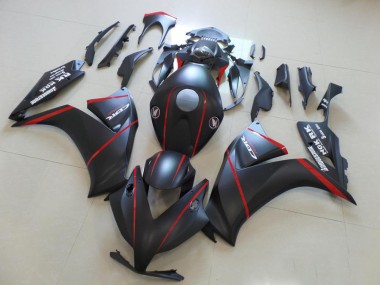 Fosco Bladk & Vermelho Listra Carenagem Moto Honda CBR 1000RR 12-16