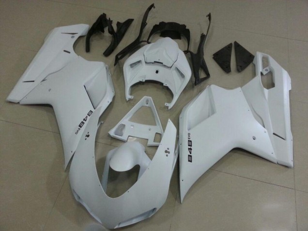 Fosco Branco Carenagem Moto Ducati 848 1098 1198 07-14