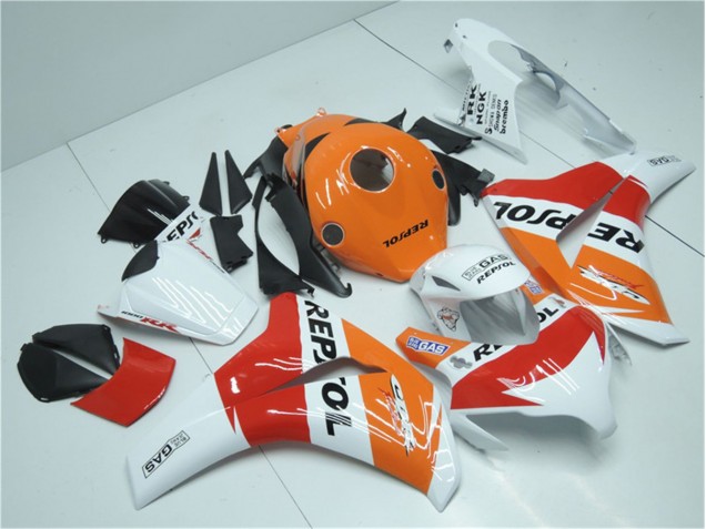 Laranja Branco Vermelho Repsol Carenagem Moto Honda CBR 1000RR 08-11