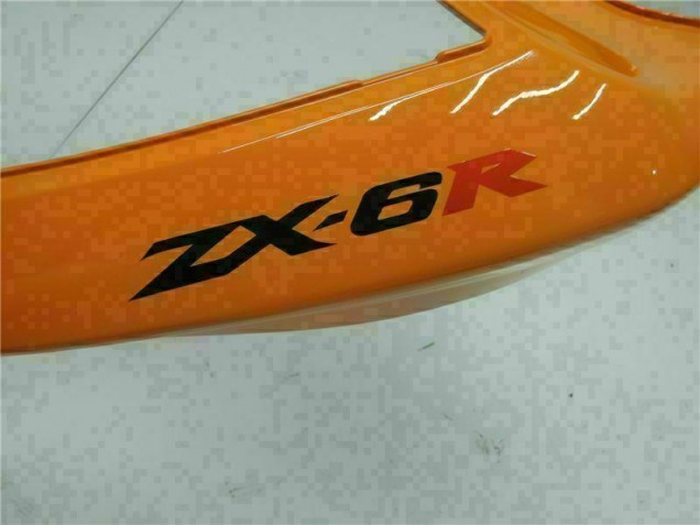 Laranja Kits Completo Carenagem Moto Kawasaki ZX6R 07-08 Laranja Kits Completo Carenagem Moto Kawasaki ZX6R 07-08