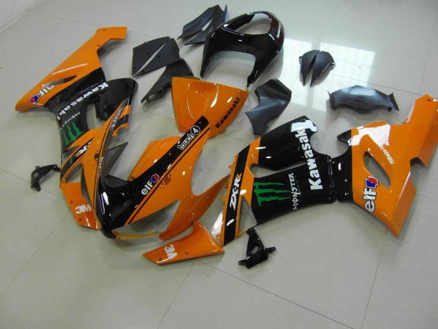 Laranja Monster Carenagem Moto Kawasaki ZX6R 05-06 Laranja Monster Carenagem Moto Kawasaki ZX6R 05-06