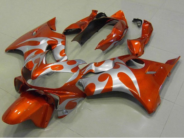 Laranja Prata Carenagem Moto Honda CBR 600 F4i 04-07 Laranja Prata Carenagem Moto Honda CBR 600 F4i 04-07