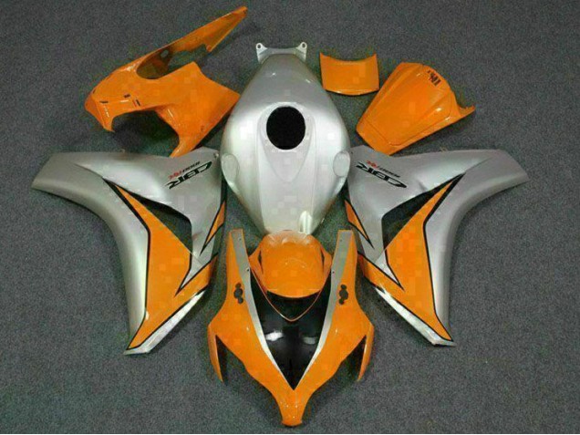 Laranja Prata Kit Carenagem Moto Honda CBR 1000RR 08-11 Laranja Prata Kit Carenagem Moto Honda CBR 1000RR 08-11