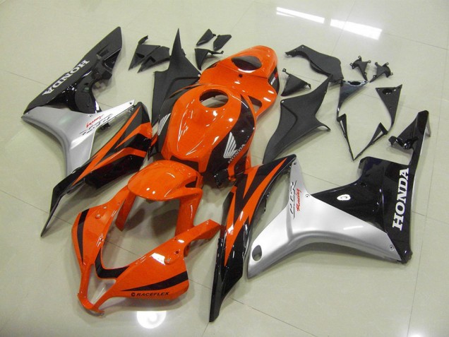 Laranja Prata Preto Injeção Kit Carenagem Moto Honda CBR 600RR 07-08 Laranja Prata Preto Injeção Kit Carenagem Moto Honda CBR 600RR 07-08