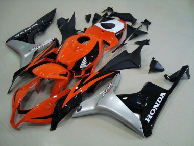 Laranja Prata Preto Injeção Kits Carenagem Moto Honda CBR 600RR 07-08