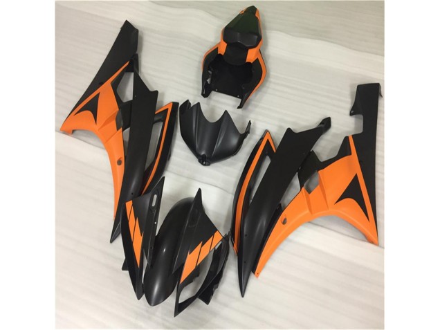 Laranja Preto Abs Moto Plásticos Yamaha R6 06-07 Laranja Preto Abs Moto Plásticos Yamaha R6 06-07