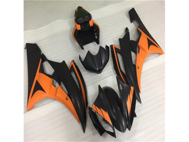 Laranja Preto Abs Moto Plásticos Yamaha R6 06-07 Laranja Preto Abs Moto Plásticos Yamaha R6 06-07