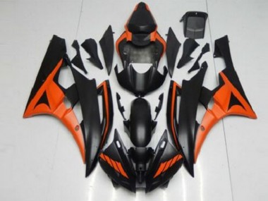 Laranja Preto Abs Moto Plásticos Yamaha R6 06-07
