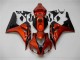 Laranja Preto Carenagem Moto Honda CBR 1000RR 06-07 Laranja Preto Carenagem Moto Honda CBR 1000RR 06-07