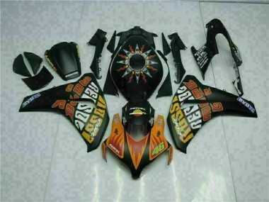 Laranja Preto Carenagem Moto Honda CBR 1000RR 08-11