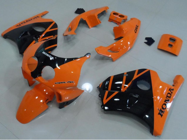 Laranja Preto Carenagem Moto Honda CBR 250RR MC22 91-98 Laranja Preto Carenagem Moto Honda CBR 250RR MC22 91-98